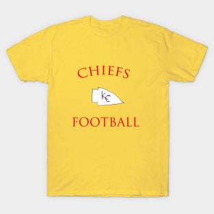 Chiefs Football Logo Drawing T-Shirt